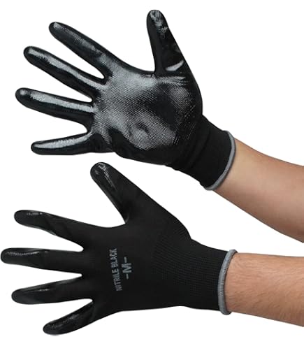 その他 Kajimi216 Amazon | ミタニ ニトリル背抜き手袋パワーブラック（10双入